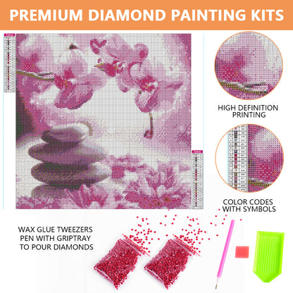Crystal Flowers - Full Square Drill Diamond Painting 40*60CM