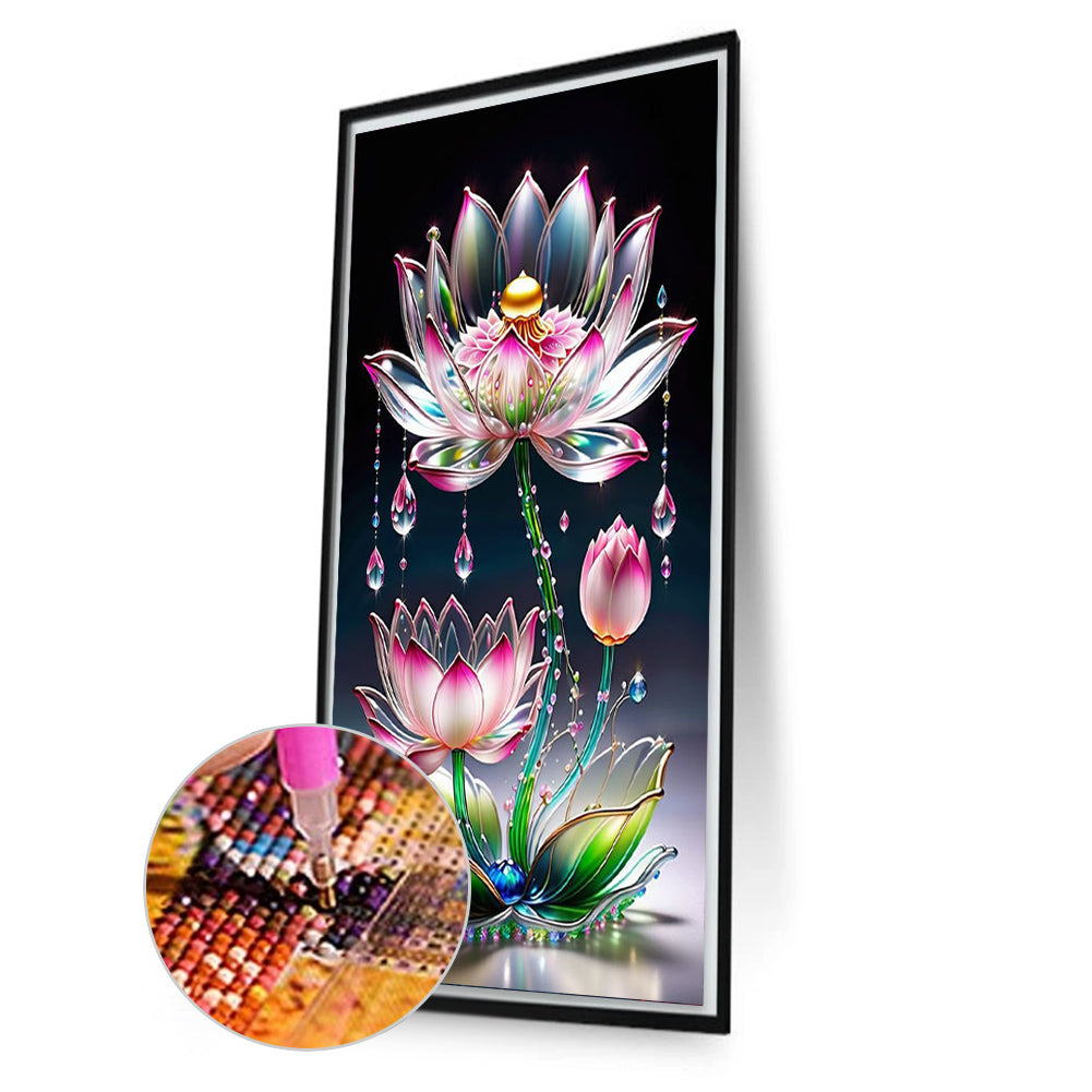 Crystal Flowers - Full Square Drill Diamond Painting 40*60CM