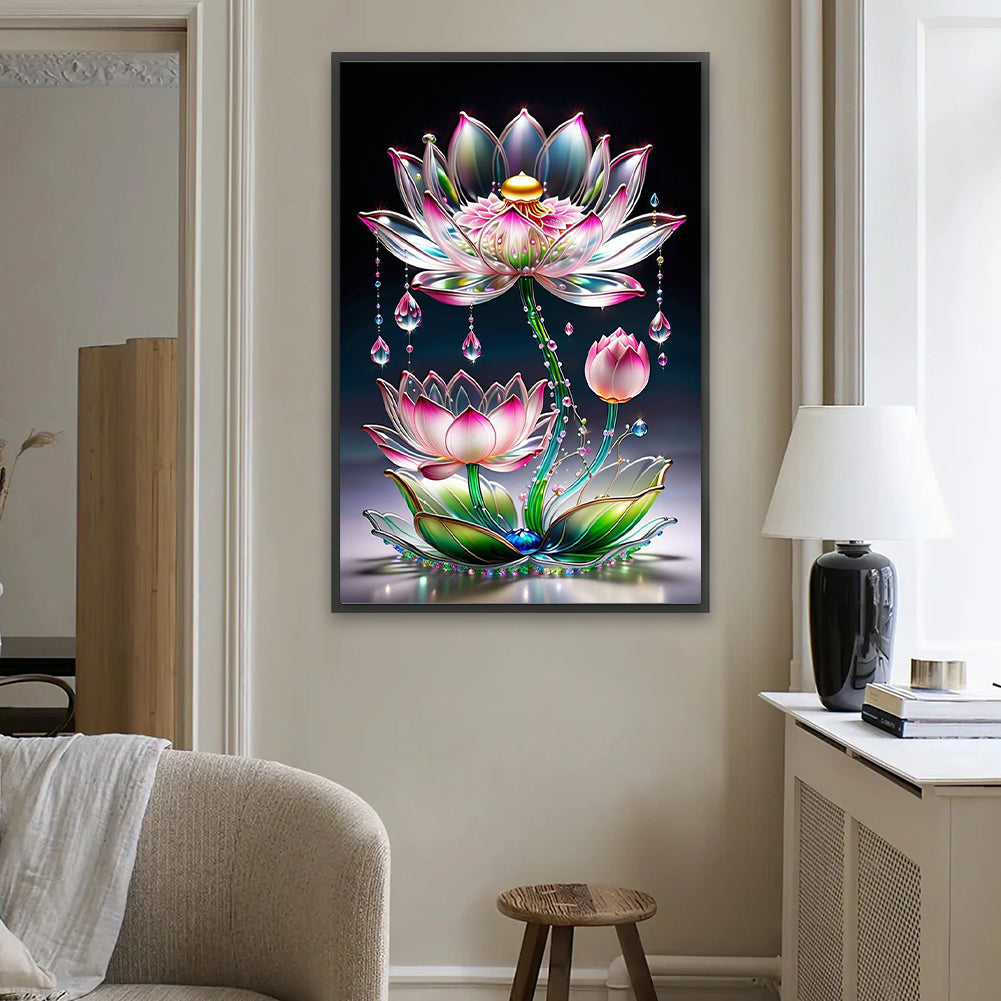 Crystal Flowers - Full Square Drill Diamond Painting 40*60CM