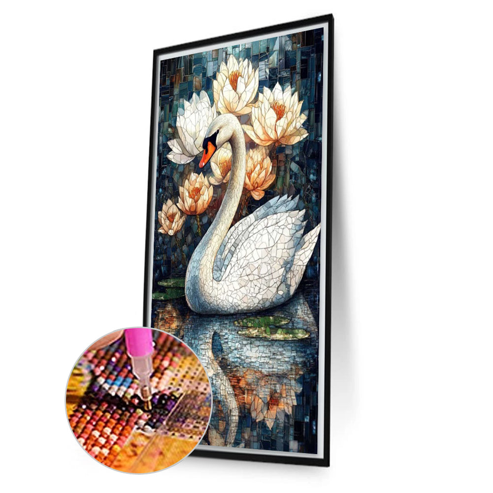Swan - Full Square Drill Diamond Painting 40*70CM