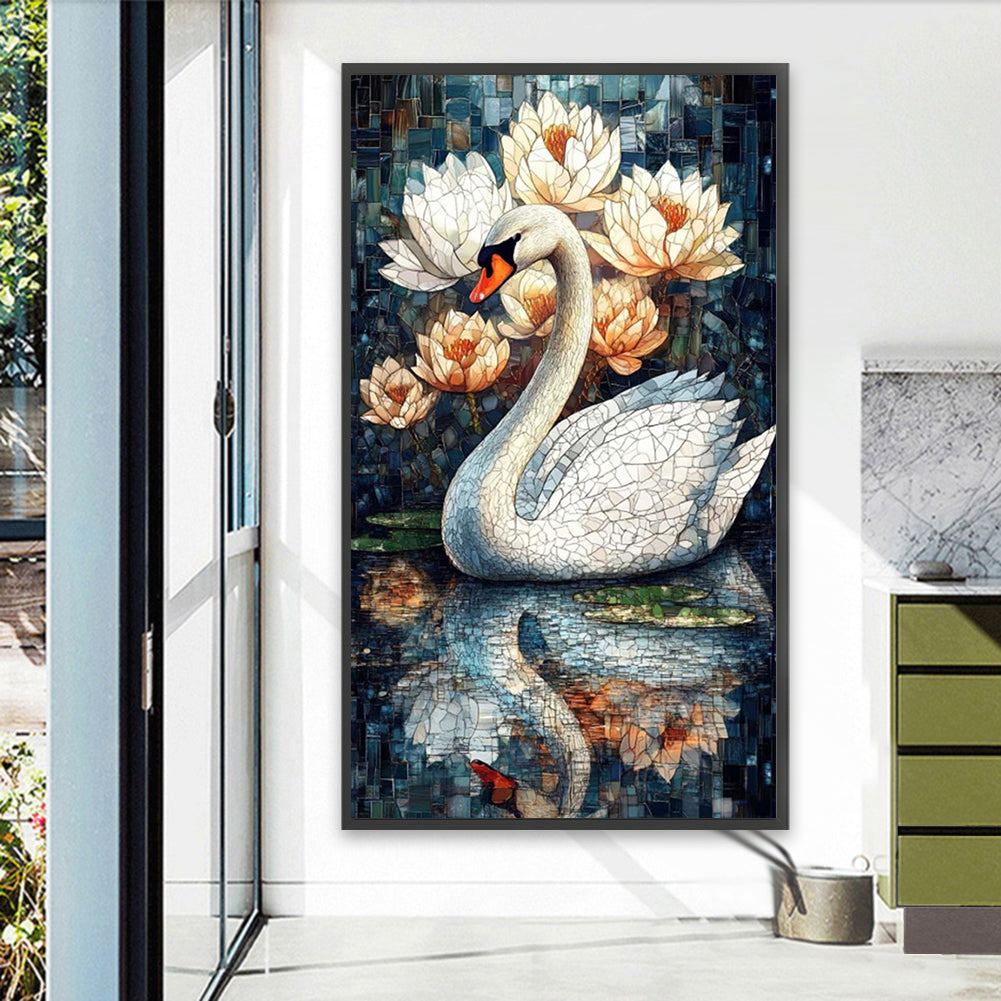 Swan - Full Square Drill Diamond Painting 40*70CM