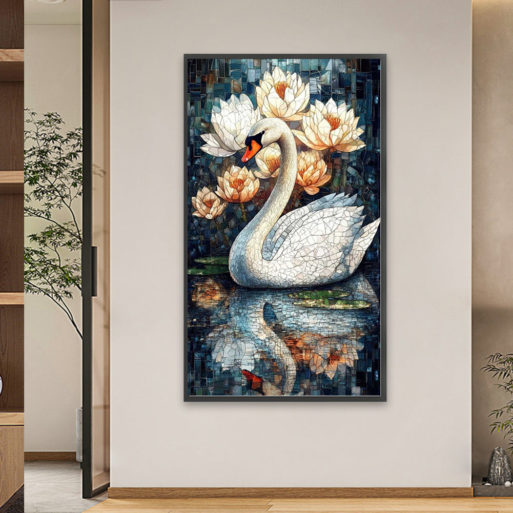 Swan - Full Square Drill Diamond Painting 40*70CM