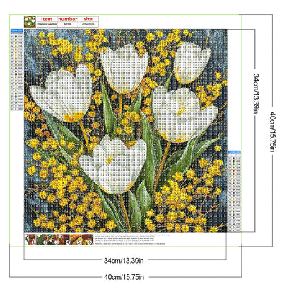Tulip - Full Round Drill Diamond Painting 40*40CM