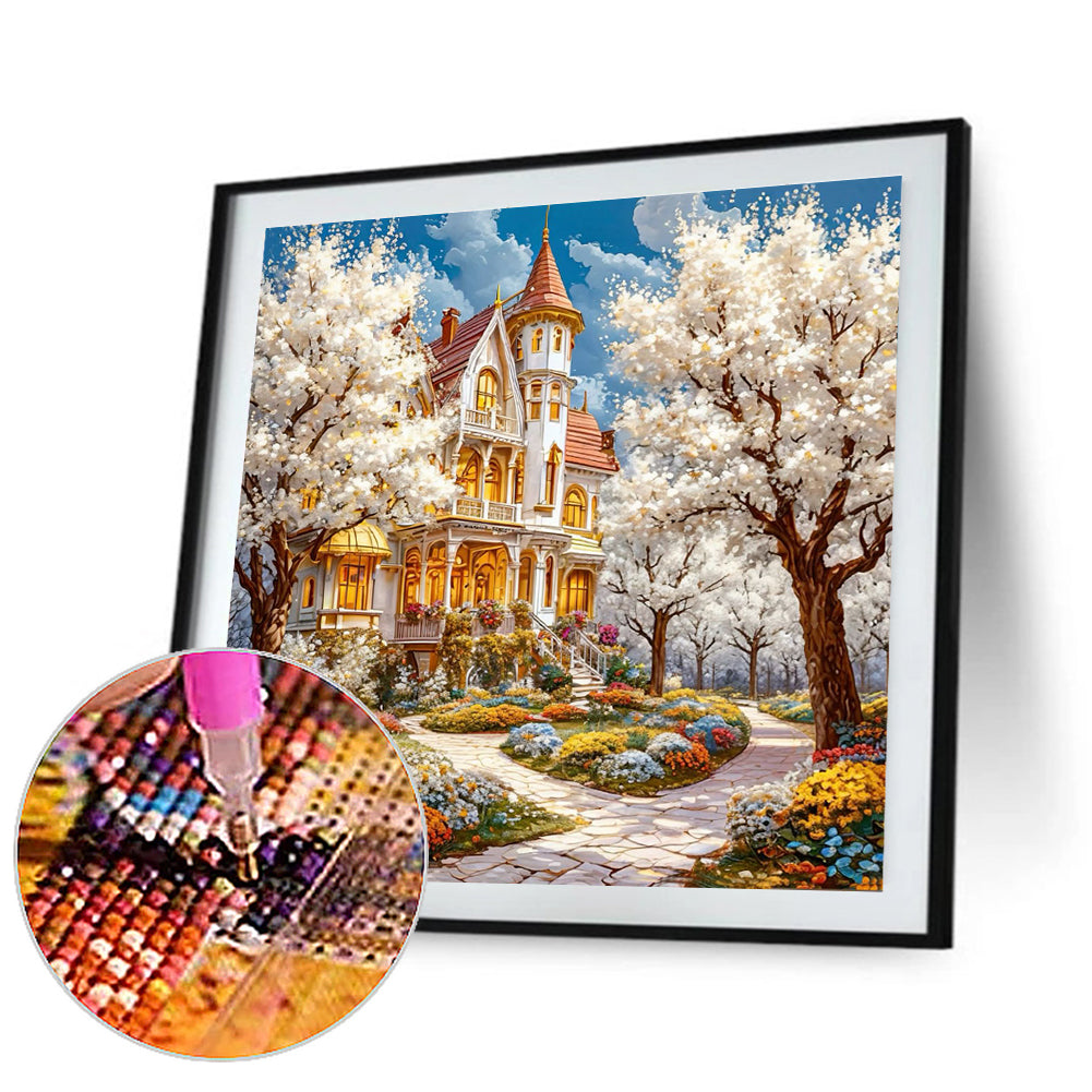 Flower Garden - Full Round Drill Diamond Painting 40*40CM