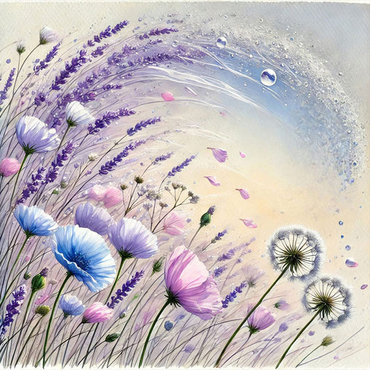 Flower - Full Round Drill Diamond Painting 40*40CM