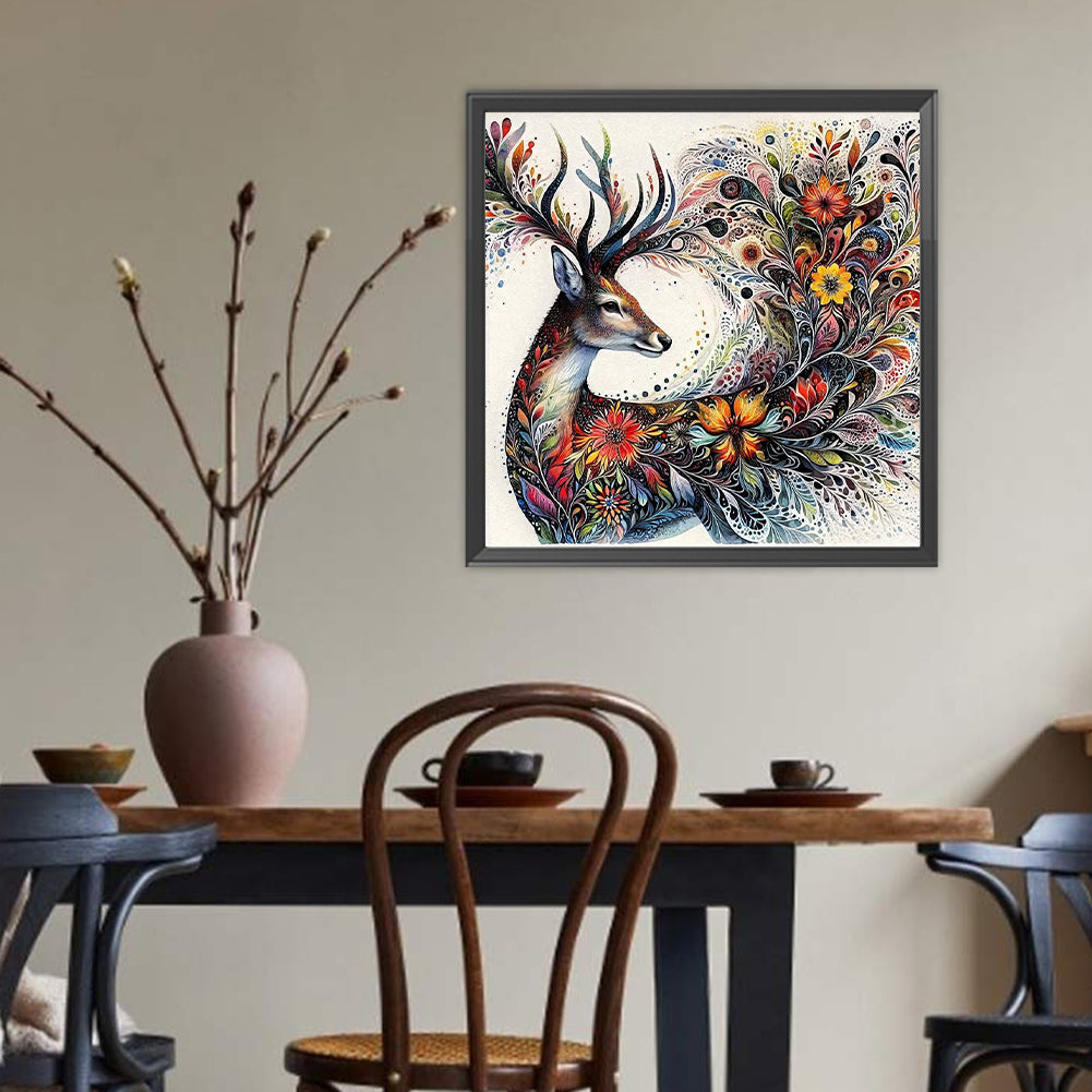 Elk - Full Round Drill Diamond Painting 40*40CM