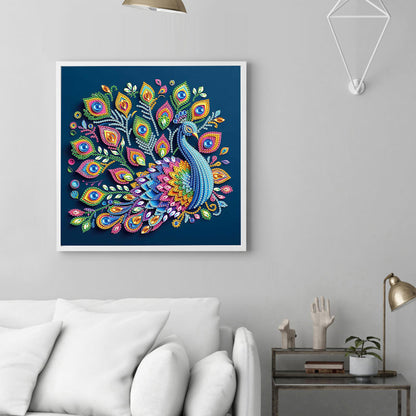 Peacock - Special Shaped Drill Diamond Painting 30*30CM