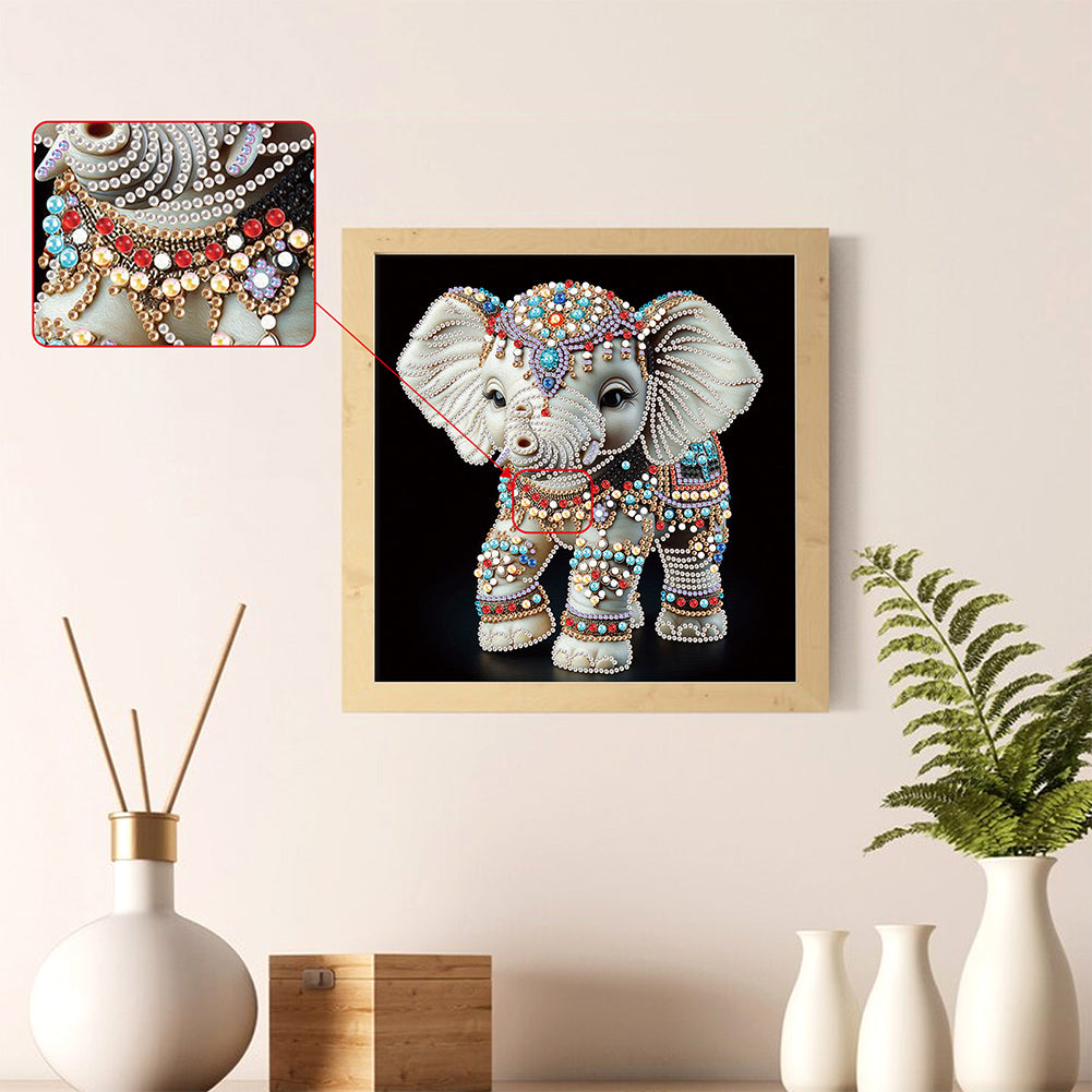 Elephant - Special Shaped Drill Diamond Painting 30*30CM