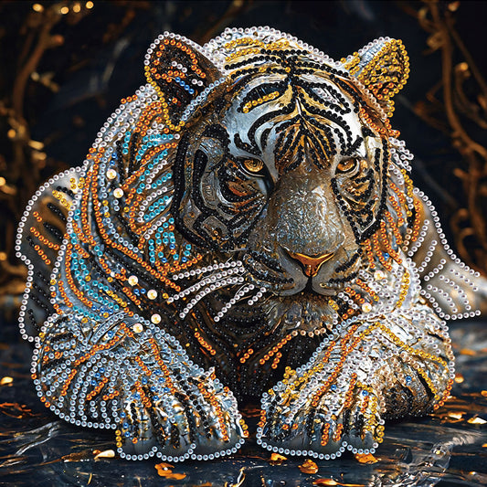 Tiger - Special Shaped Drill Diamond Painting 30*30CM
