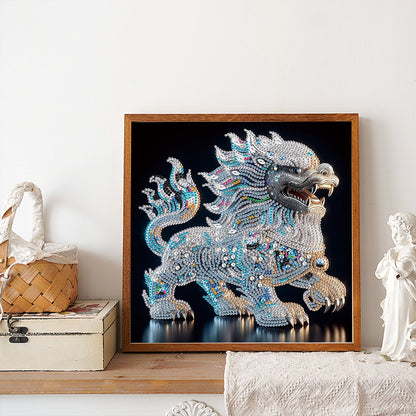 Mythical Lion - Special Shaped Drill Diamond Painting 30*30CM