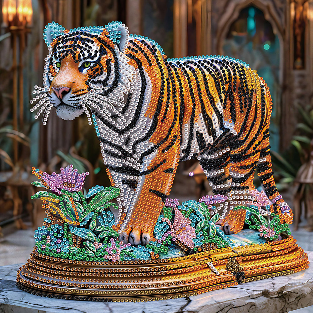 Tiger - Special Shaped Drill Diamond Painting 30*30CM