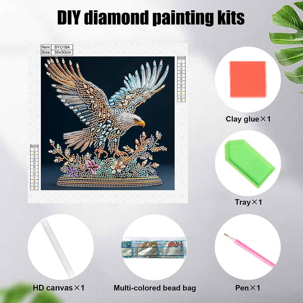 Eagle - Special Shaped Drill Diamond Painting 30*30CM