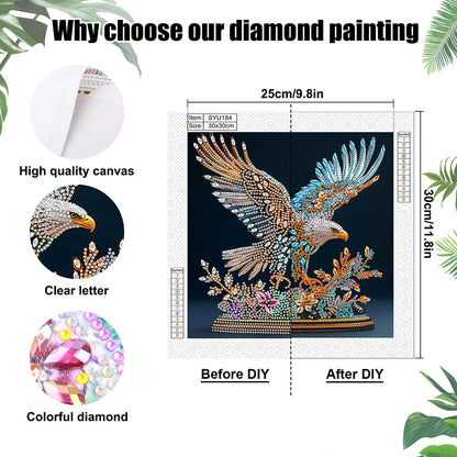 Eagle - Special Shaped Drill Diamond Painting 30*30CM