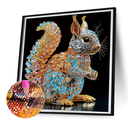 Squirrel - Special Shaped Drill Diamond Painting 30*30CM