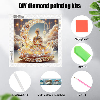 Buddha Statue - Special Shaped Drill Diamond Painting 30*30CM