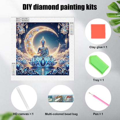 Buddha Statue - Special Shaped Drill Diamond Painting 30*30CM