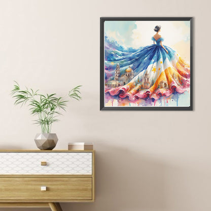 Skirt - Full Round Drill Diamond Painting 30*30CM