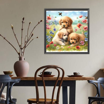 Golden Retriever - Full Round Drill Diamond Painting 40*40CM