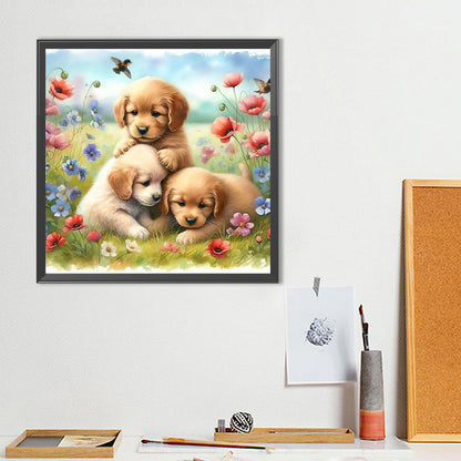 Golden Retriever - Full Round Drill Diamond Painting 40*40CM