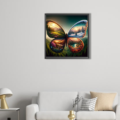 Butterfly - Full AB Square Drill Diamond Painting 40*40CM
