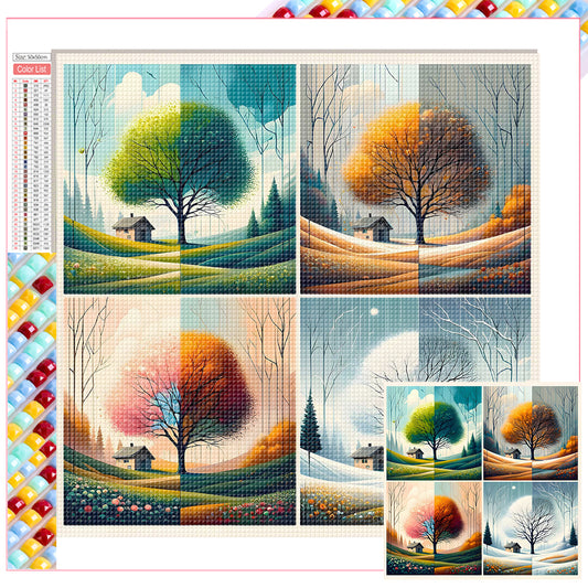 Four Seasons - Full Square Drill Diamond Painting 50*50CM