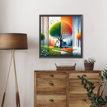 Four Seasons - Full Square Drill Diamond Painting 50*50CM