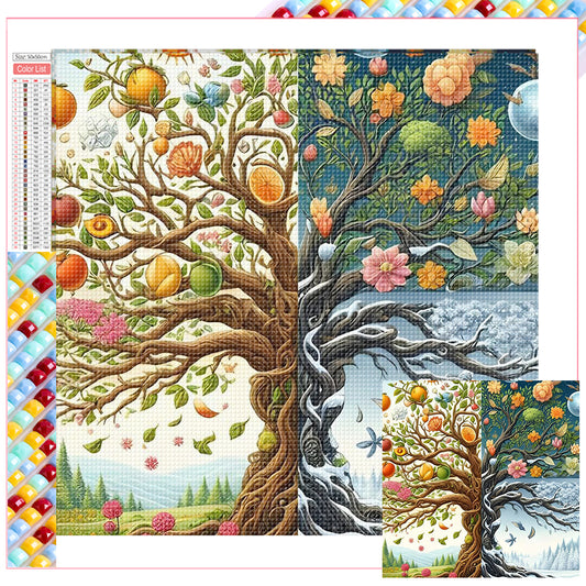 Four Seasons - Full Square Drill Diamond Painting 50*50CM