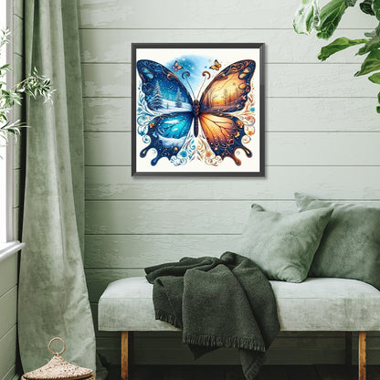 Autumn And Winter Butterfly - Full Square Drill Diamond Painting 40*40CM
