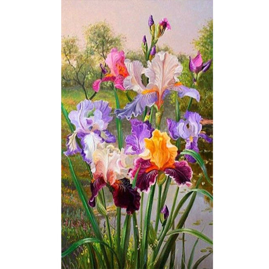 Iris - Full Round Drill Diamond Painting 30*50CM