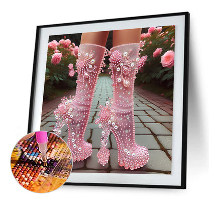 Exquisite High Heels - Special Shaped Drill Diamond Painting 30*30CM