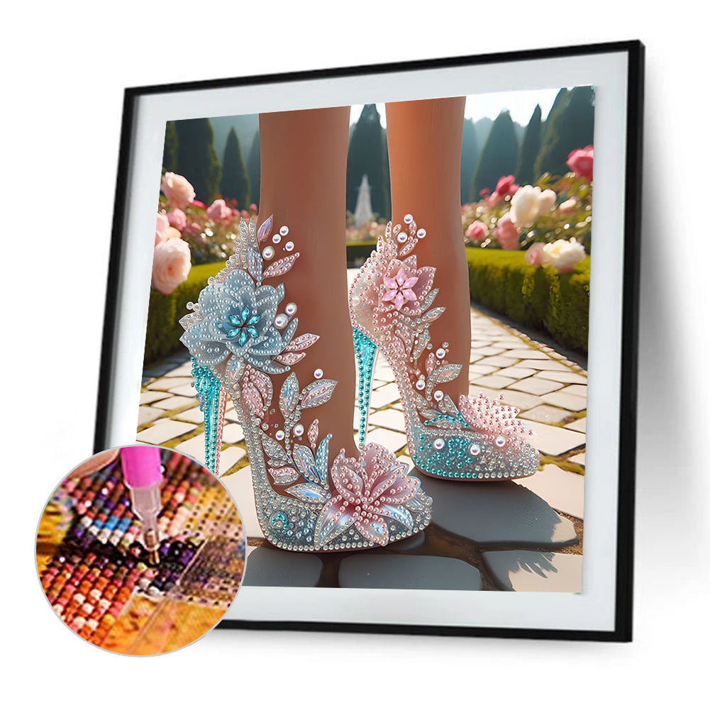 Exquisite High Heels - Special Shaped Drill Diamond Painting 30*30CM