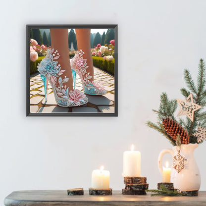 Exquisite High Heels - Special Shaped Drill Diamond Painting 30*30CM