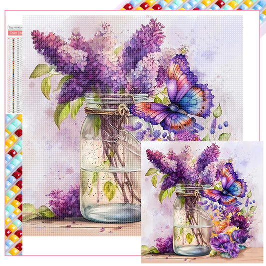 Lavender - Full Square Drill Diamond Painting 40*40CM