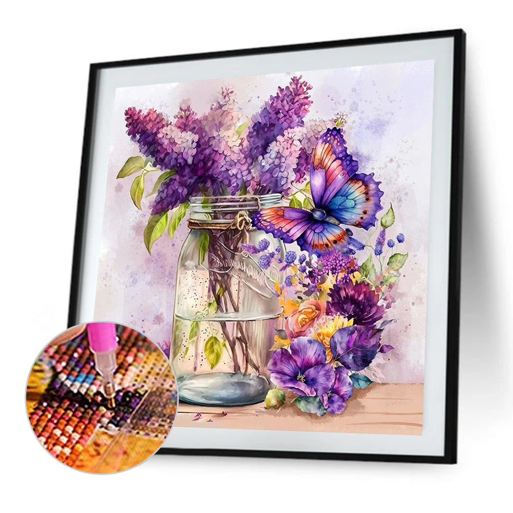 Lavender - Full Square Drill Diamond Painting 40*40CM