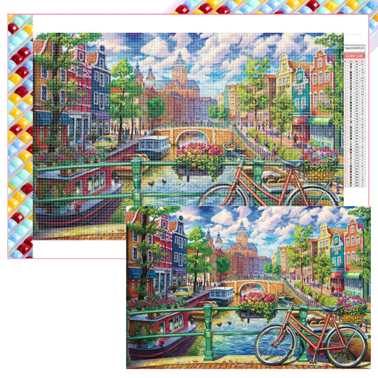 City - Full Square Drill Diamond Painting 60*40CM