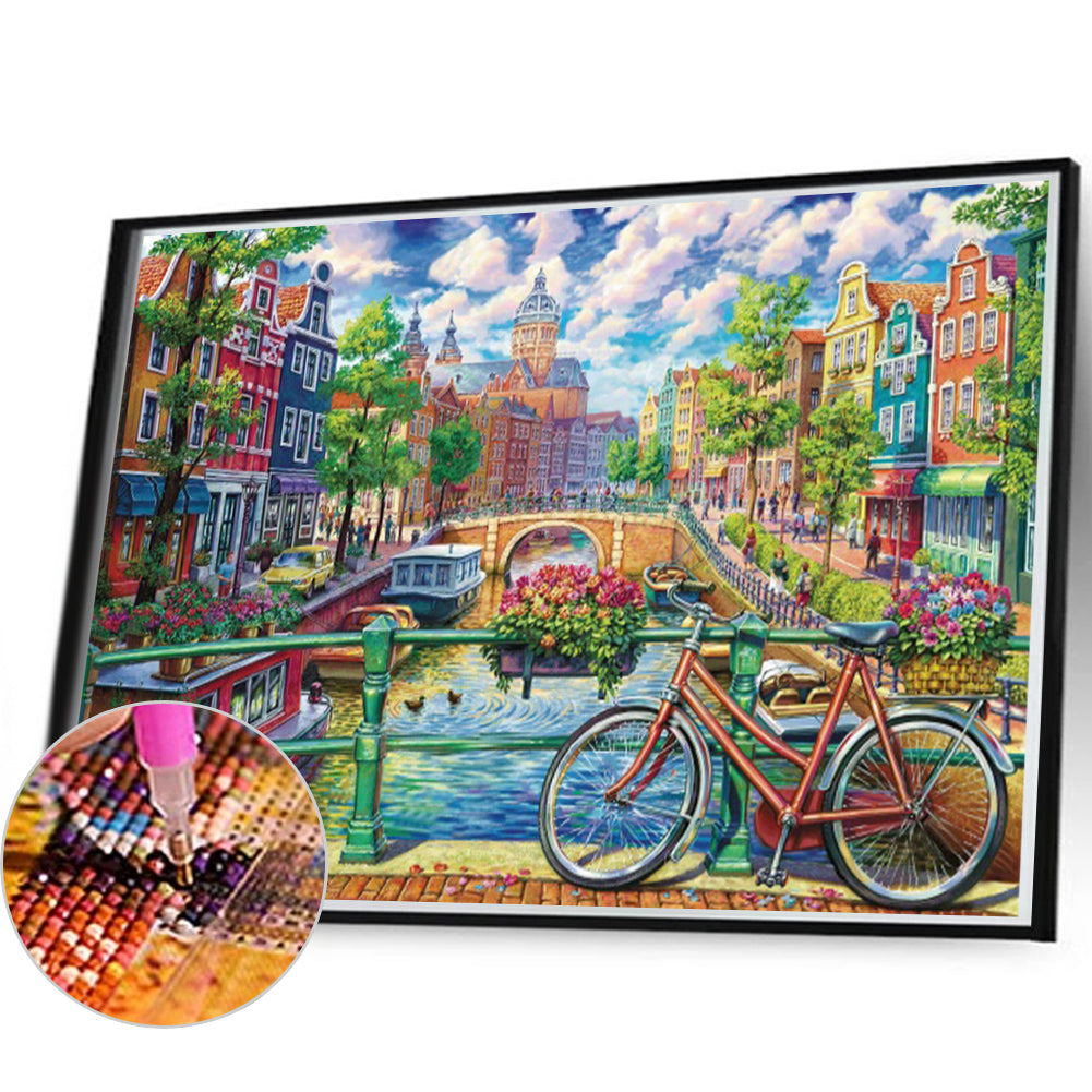 City - Full Square Drill Diamond Painting 60*40CM