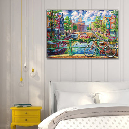 City - Full Square Drill Diamond Painting 60*40CM