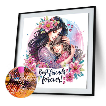 Mother'S Day - Special Shaped Drill Diamond Painting 30*30CM