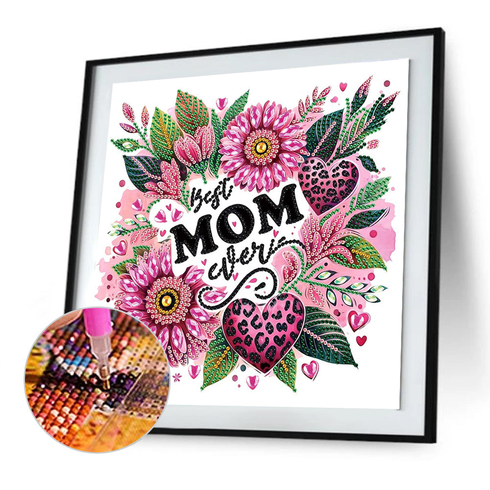 Mother'S Day - Special Shaped Drill Diamond Painting 30*30CM