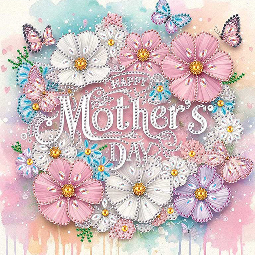 Mother'S Day - Special Shaped Drill Diamond Painting 30*30CM