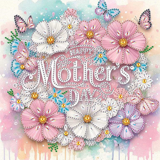 Mother'S Day - Special Shaped Drill Diamond Painting 30*30CM