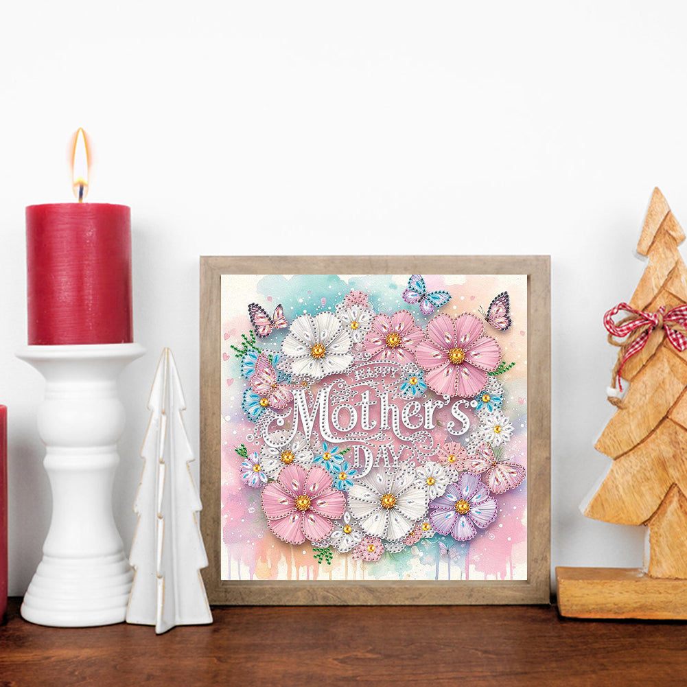 Mother'S Day - Special Shaped Drill Diamond Painting 30*30CM