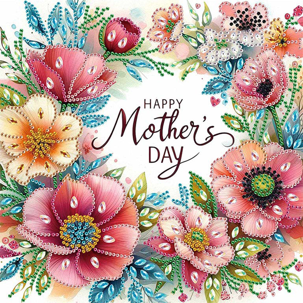 Mother'S Day - Special Shaped Drill Diamond Painting 30*30CM