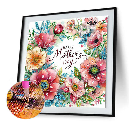 Mother'S Day - Special Shaped Drill Diamond Painting 30*30CM