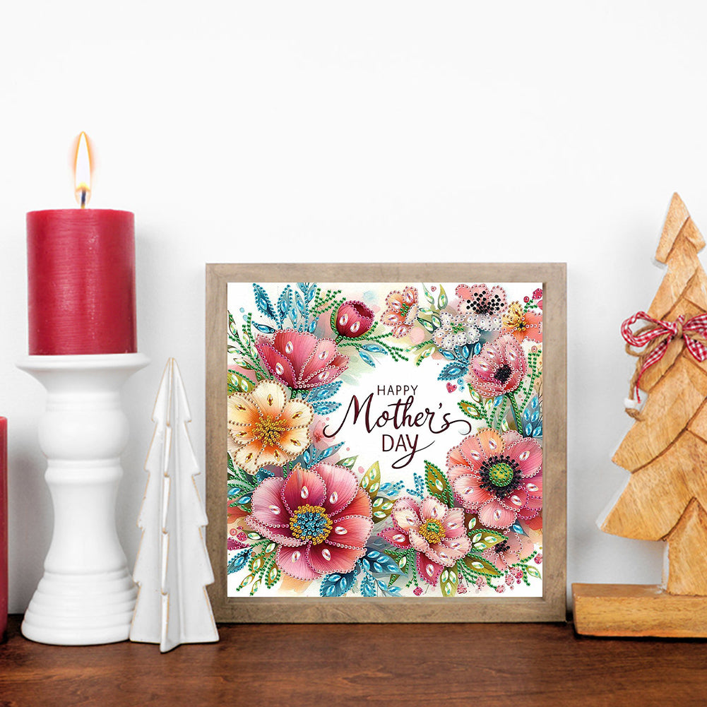 Mother'S Day - Special Shaped Drill Diamond Painting 30*30CM