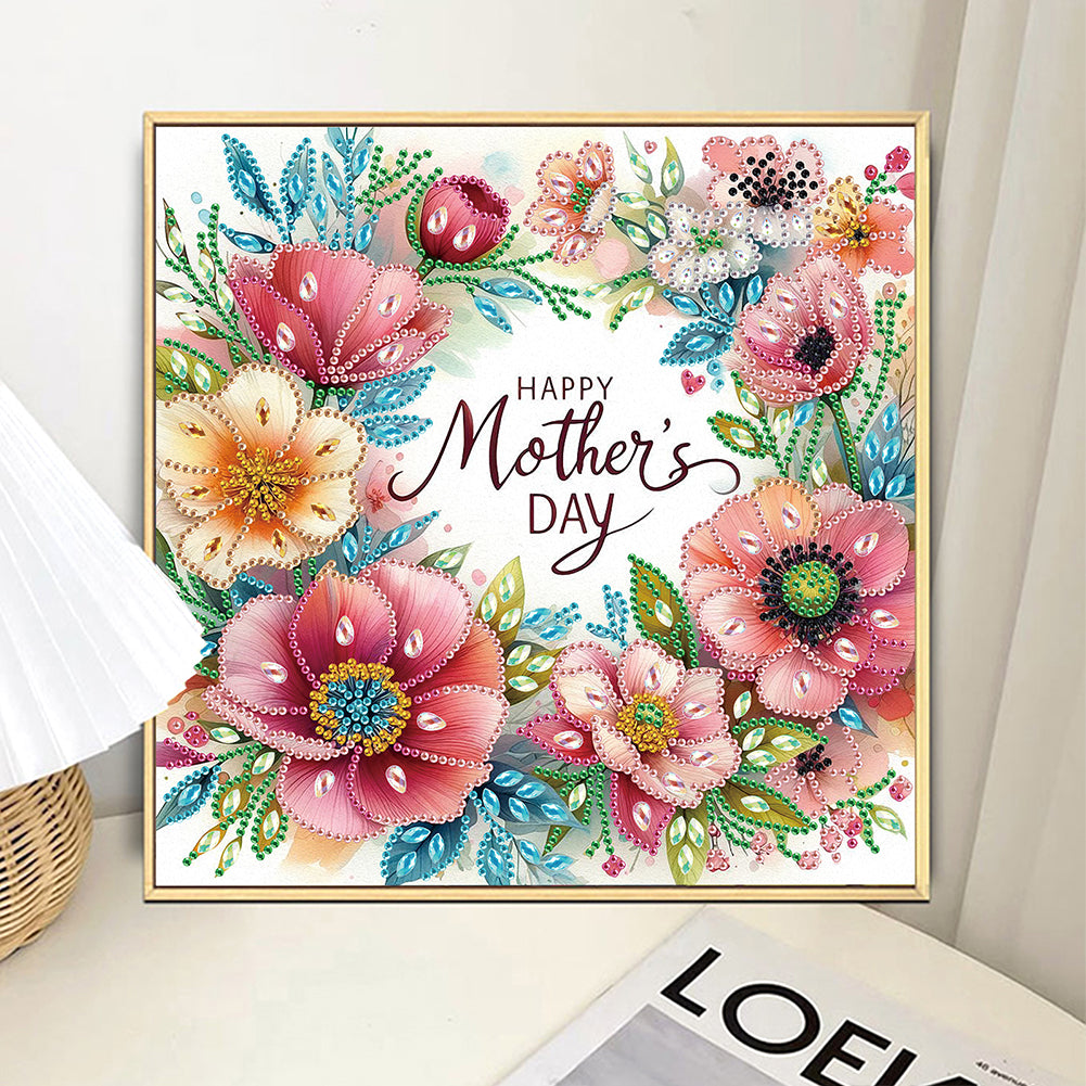 Mother'S Day - Special Shaped Drill Diamond Painting 30*30CM