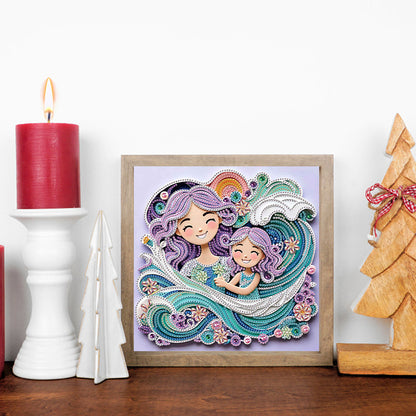 Mother'S Day - Special Shaped Drill Diamond Painting 30*30CM