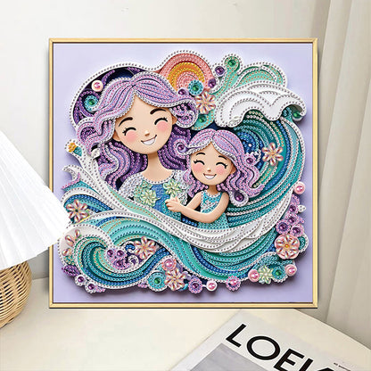 Mother'S Day - Special Shaped Drill Diamond Painting 30*30CM
