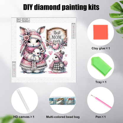 Mother'S Day - Special Shaped Drill Diamond Painting 30*30CM