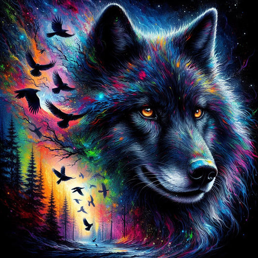 Wolf - Full Round Drill Diamond Painting 40*40CM